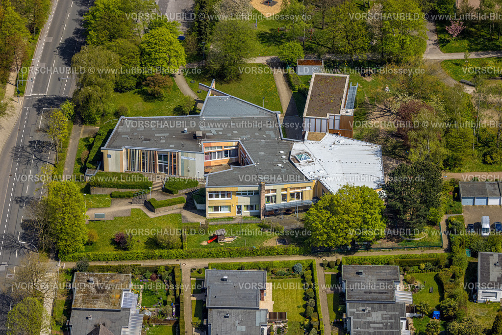 Velbert230407530 | Luftbild, SKFM Kinder- und Jugendzentrum im BiLo, Kindergarten Kolping-Kita Abenteuerland, Velbert, Ruhrgebiet, Nordrhein-Westfalen, Deutschland