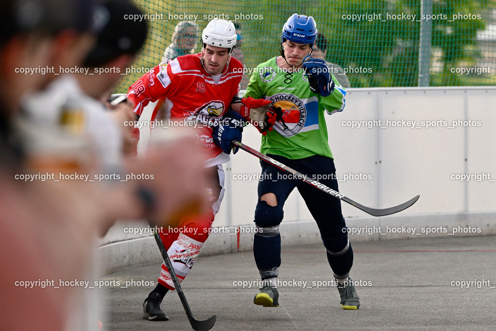 ASKÖ Ballhockey Villach vs. HSC Eagles 21.5.2023 | #19 Puff Wolfgang, #34 Prodinger Dominik
