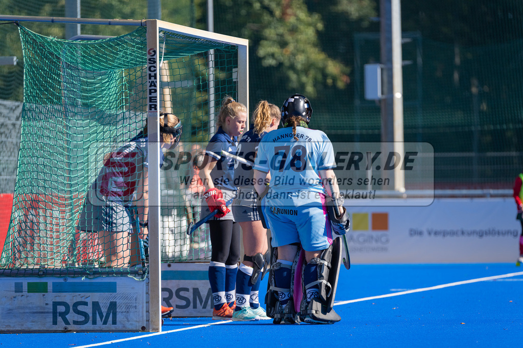HK_20221009_100731 | 2. Bundesliga Damen Crefelder HTC - Hannover 78 am 9.10.2022 Crefelder HTC, Krefeld , Carla Mauersberg Torfrau ( Hannover 78 #78 )