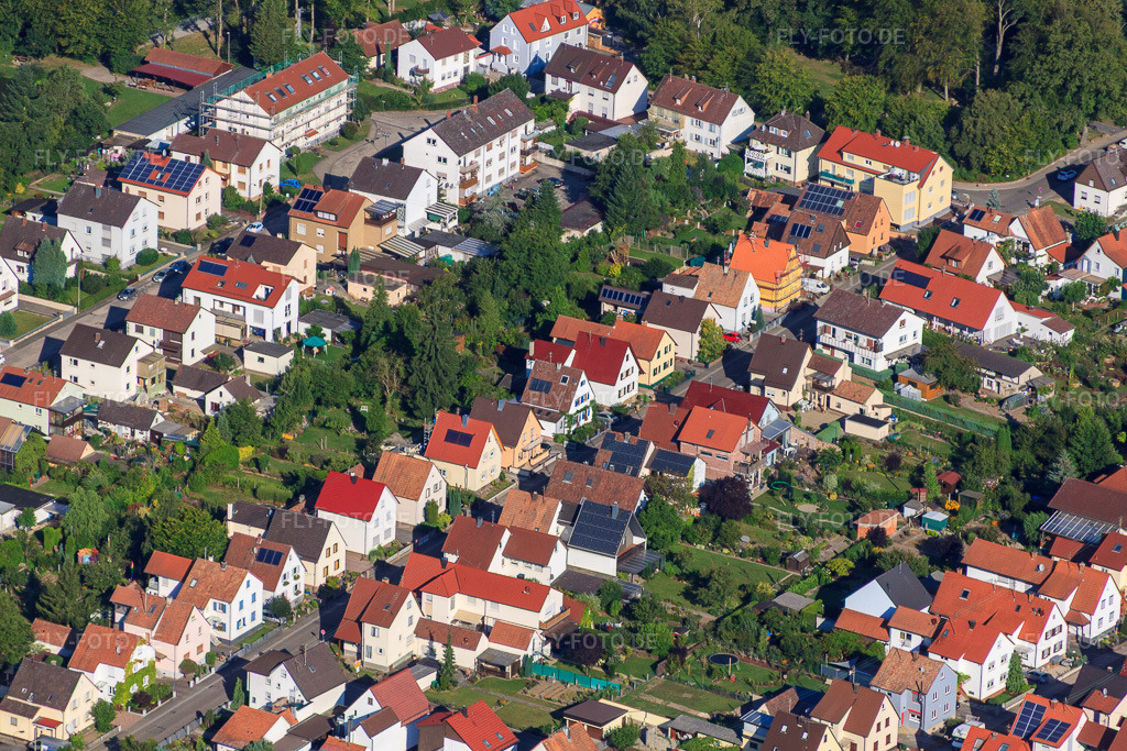 Luftbild: Waldstr in Kandel im Bundesland Rheinland-Pfalz in Deutschland. Foto: IMG_51738.jpg vom 11.08.2012 durch Werner Riehm/FLY-FOTO.de
