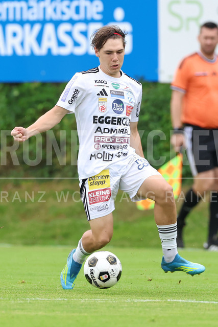 Friendly Match: SC Weiz vs TSV Hartberg in Weiz | Weiz, AUSTRIA, 01.JUL.26 - SOCCER - ADMIRAL Bundesliga, SC Weiz vs TSV Hartberg, test match. The image shows Paul Bratschko (Hartberg).