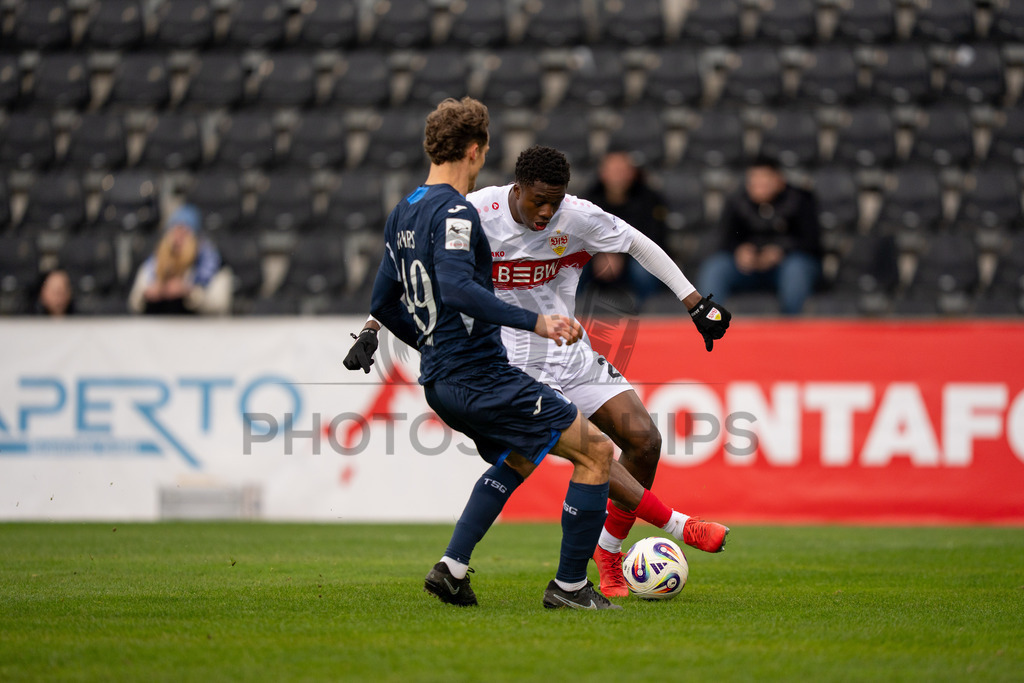 VfB Stuttgart II vs. TSG Hoffenheim II, Fussball, 3. Liga, 26. Spieltag, 15.03.2026 | Mansour Ouro-Tagba (VfB Stuttgart II, #27),VfB Stuttgart II vs. TSG Hoffenheim II, Fussball, 3. Liga, 26. Spieltag, 15.03.2026Foto: photosbyphips/Philip Ziegler