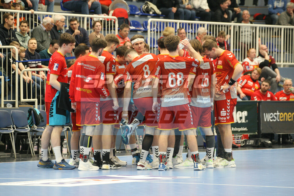 TUSEM Essen - HBW Balingen | Auszeit TUSEM - © Sportfoto-Sale (MK) - Realisiert mit Pictrs.com