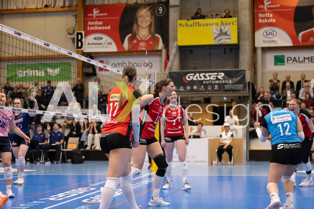 Volleyball I Frauen I Saison 2025-2026 I Volleyball NLA | Women I 1/2 Finals I  VC Kanti Schaffhausen - Sm'Aesch Pfeffingen I 18.03.2026 | 11 Kateřina Holásková (CZ) (VC Kanti Schaffhausen) – Mitte - Realisiert mit Pictrs.com