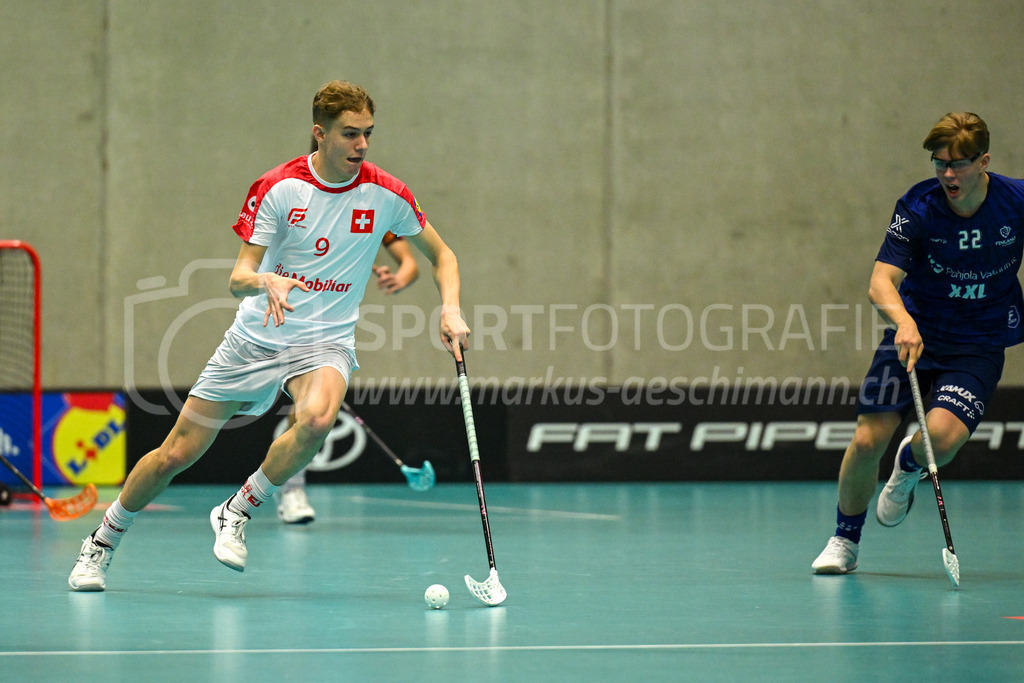 Switzerland U19 vs Finland U19 - 3. February 2024 | Switzerland U19 vs Finland U19
U19 Men International Matches in Switzerland
GoEasy Arena, Siggenthal Station
Switzerland forward #9 Loris Murer.
Credit: Markus Aeschimann | <a href="https://www.markus-aeschimann.ch">Sportfotografie Markus Aeschimann</a> | <a href="https://www.instagram.com/sportfotografie.aeschimann">@sportfotografie.aeschimann</a> - Realisiert mit Pictrs.com