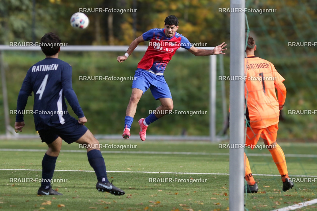 02.11.2025: A-Jugend-Niederrheinliga KFC Uerdingen - RSV Ratingen | Krefeld, Deutschland, 02.11.2025: Kaan Kocak(KFC Uerdingen) in Aktion während des A-Jugend Niederrheinliga Spiels zwischen KFC Uerdingen  - RSV Ratingen am 02.11. 2025 am Löschenhofweg in Krefeld, Deutschland. (Foto Ralph Görtz / Brauer-Fotoagentur)