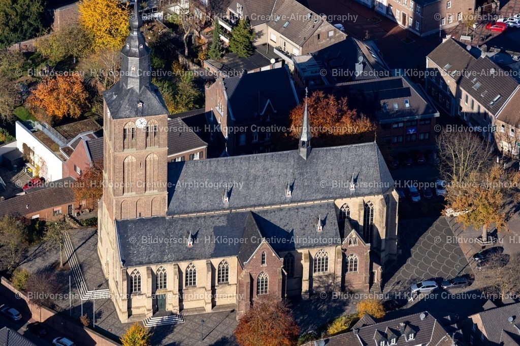 Luftbilder Kerken-7647 | Luftbildfotografie Kirchengebäude " St. Dionysius Nieukerk " in Kerken im Bundesland Nordrhein-Westfalen, Deutschland - Realisiert mit Pictrs.com