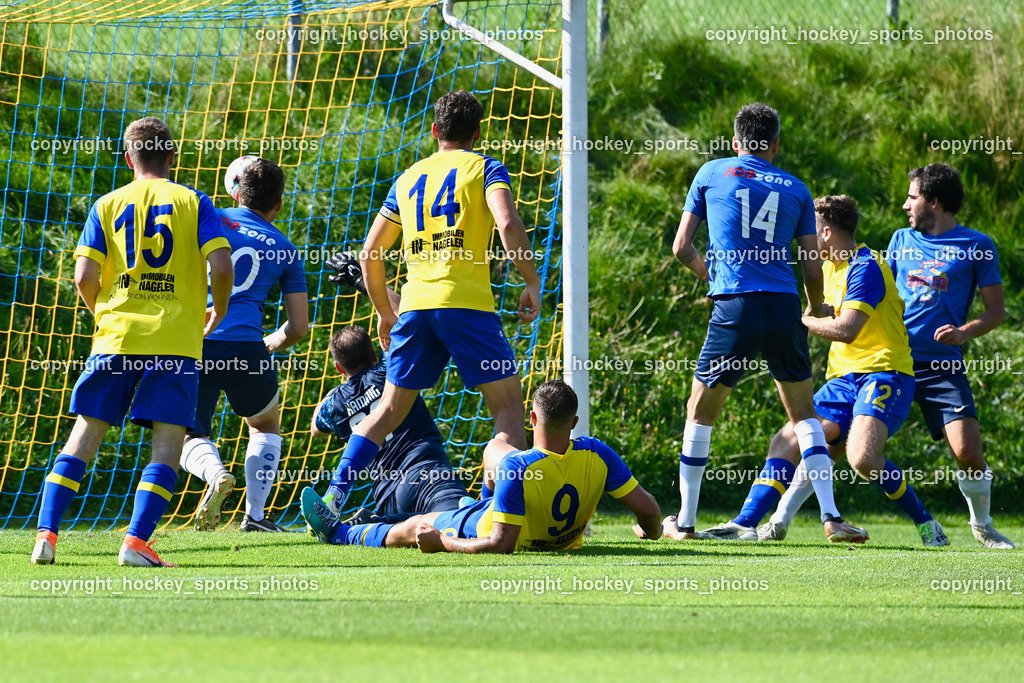 SV Afritz vs. ASKÖ Bodensdorf 20.8.2023 | #14 Fabian Orter, #20 Maximilian Sigurd Wenerich, #29 Philipp Kamnig, #9 Fabian Hannes Raab, #15 Niklas Stinnig, #14 Dejan Kecanovic, #12 Sandro Pascal Moser, #11 Andreas Kummer, #29 Philipp Kamnig, Tor SV Afritz