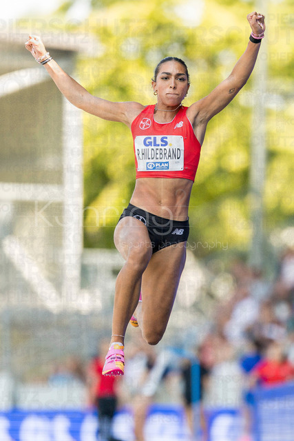 Deutsche Leichtathletik-Meisterschaften; Bochum-Wattenscheid, 25.07.2026 | Ruth Hildebrand (TSV Bayer o4 Leverkusen), Dreisprung; Deutsche Leichtathletik-Meisterschaften am 25.07.2026 im Lorheide-Stadion, Bochum-Wattenscheid (Nordrhein-Westfalen).