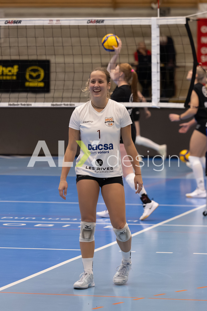 Volleyball I Frauen I Saison 2025-2026 I Volleyball NLA | Women I Round 16 I VC Kanti Schaffhausen - Viteos NUC I 31.01.2026 | 1 Caroline Delley (CH) (Viteos NUC) – Libero - Realisiert mit Pictrs.com