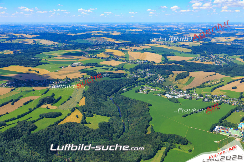 Luftbild von  Leubsdorf - Luftaufnahme wurde 2016 von https://frankenair.de mittels Flugzeug (keine Drohne) erstellt - die Geschenkidee