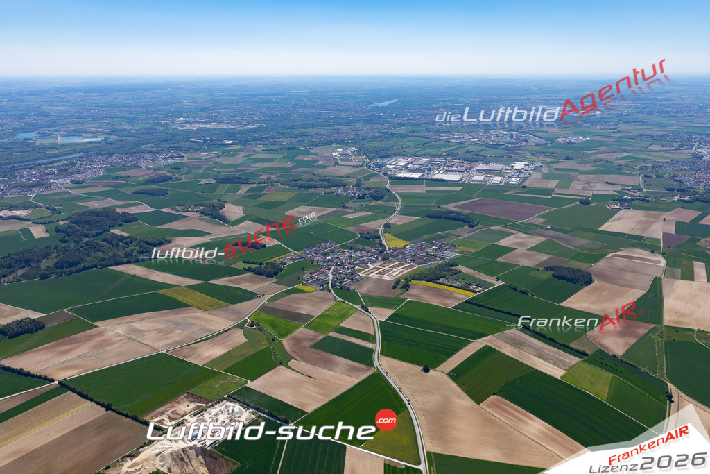 Das Luftbild der Stadt Demling wurde 2021 vom Flugzeug heraus erstellt (keine Drohne) Aufnahmehöhe ca.450 Meter- hohe Bildauflösung und Druck-Qualität garantiert!