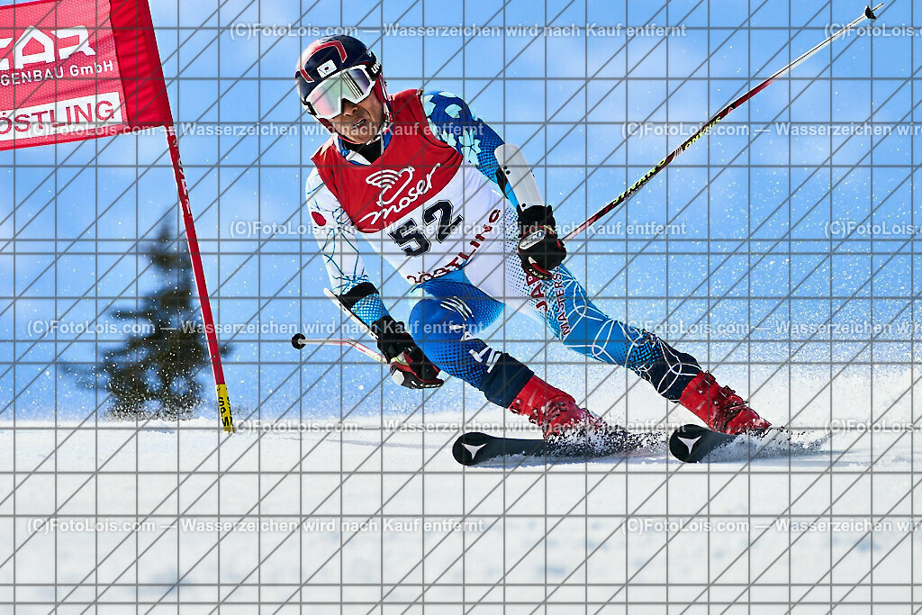ALP5203_WCM-SuperGiant_Kat-B_Yokouchi Yoshio | (C)FotoLois.com, Alois Spandl, World Criterium Masters Ski Alpin 2023 Hochkar, SuperGiantSlalom, Kategorie B, Mi 22. März 2023.