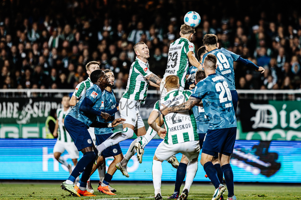 2. Bundesliga, Saison 2024/25, 7. Spieltag: SC Preußen Münster - FC Schalke 04 | Münster, 28.09.2024: 2. Bundesliga, 7. Spieltag, SC Preußen Münster gegen FC Schalke 04 im LVM-Preußenstadion in Münster. Foto: sportfotografie.ms | Markus Paletta - Realisiert mit Pictrs.com