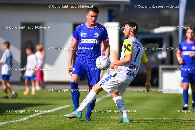 AUT, SK Enns vs Lask Linz, Testspiel, Vorbereitung 2022-23 | 18.06.2022, Enns Arena, AUT, Testspiel Vorbereitung 2022-23, SK Enns vs Lask Linz,  im Bild Dejan Javorovic (Enns) vs Rene Renner (Lask)

// Test Match, New Season 2022-23 SK Enns vs Lask Linz in Enns, Austria on 2022/06/18