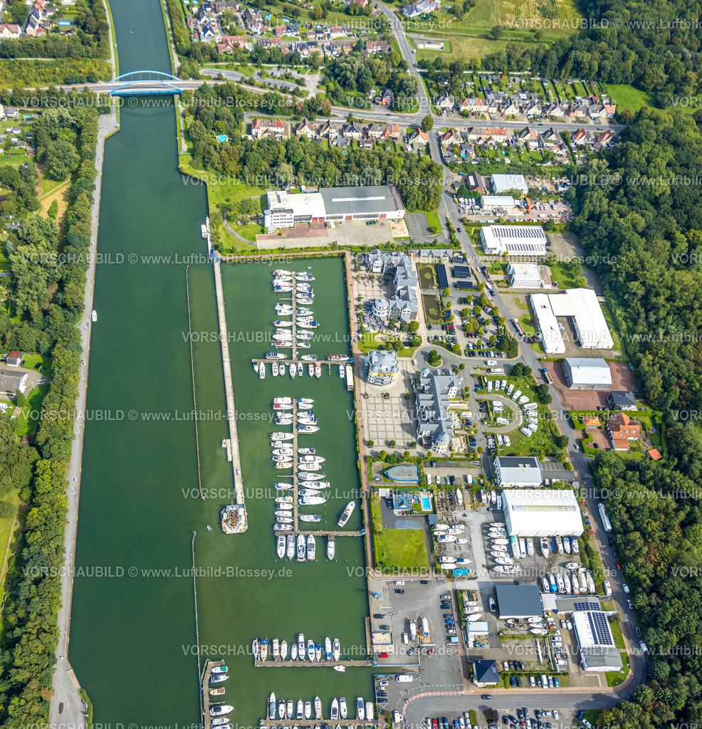 Bergkamen230902255 | Luftbild, Yachthafen Marina Rünthe am Datteln-Hamm-Kanal, Rünthe, Bergkamen, Ruhrgebiet, Nordrhein-Westfalen, Deutschland