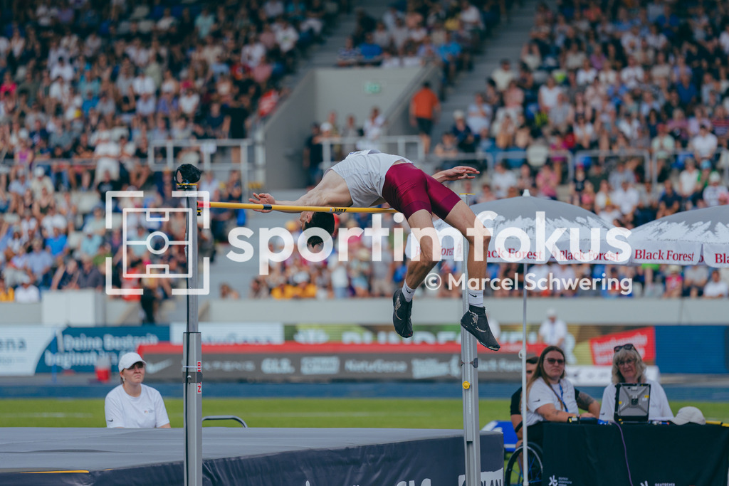 Deutsche Meisterschaften der Frauen und Männer 2026 | Falk Wendrich, LAZ Soest, Hochsprung, Deutsche Meisterschaften der Frauen und Männer 2026, Lohrheidestadion Bochum-Wattenscheid, 25.07.2026. Foto: Marcel Schwering / sportimfokus - Realisiert mit Pictrs.com