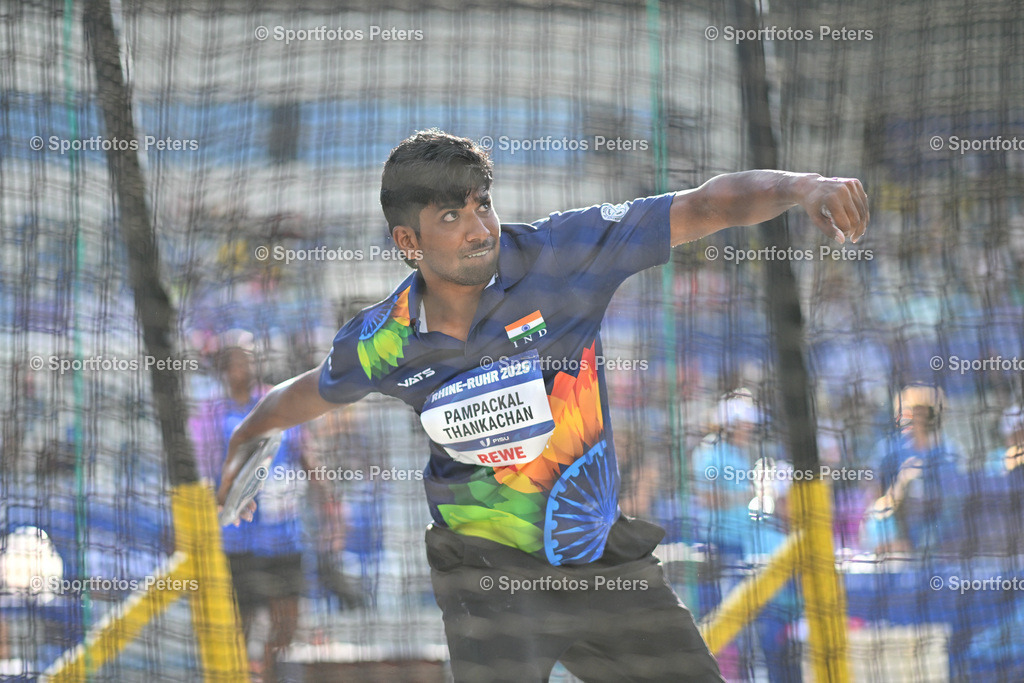 KP1_7668_1 | 21.07.2025, xkaix, Leichtathletik, FISU World University Games 2025 v.l. Alex Pampackal Thankachan (Indien) - Realisiert mit Pictrs.com