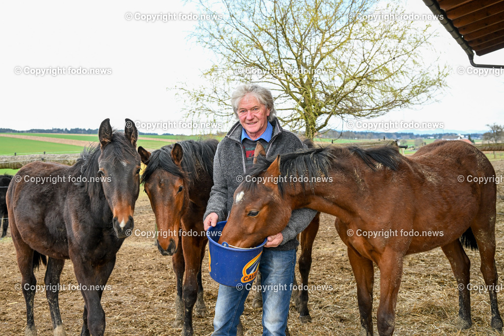 Josef Frech_ Hufschmied_ 04.04.2023-4 | 04.04.2023, Bad Hall, AUT, Josef Frech, im Bild  Josef Frech (Hufschmied, Pferdezuechter)