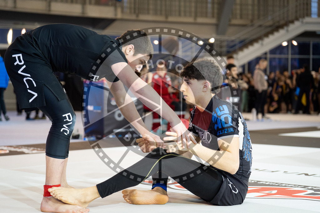 20260214PBB0801 | Fighters compete during the ADCC European Trials  competition day 1 in Belgrade, Serbia, on February 14, 2026.