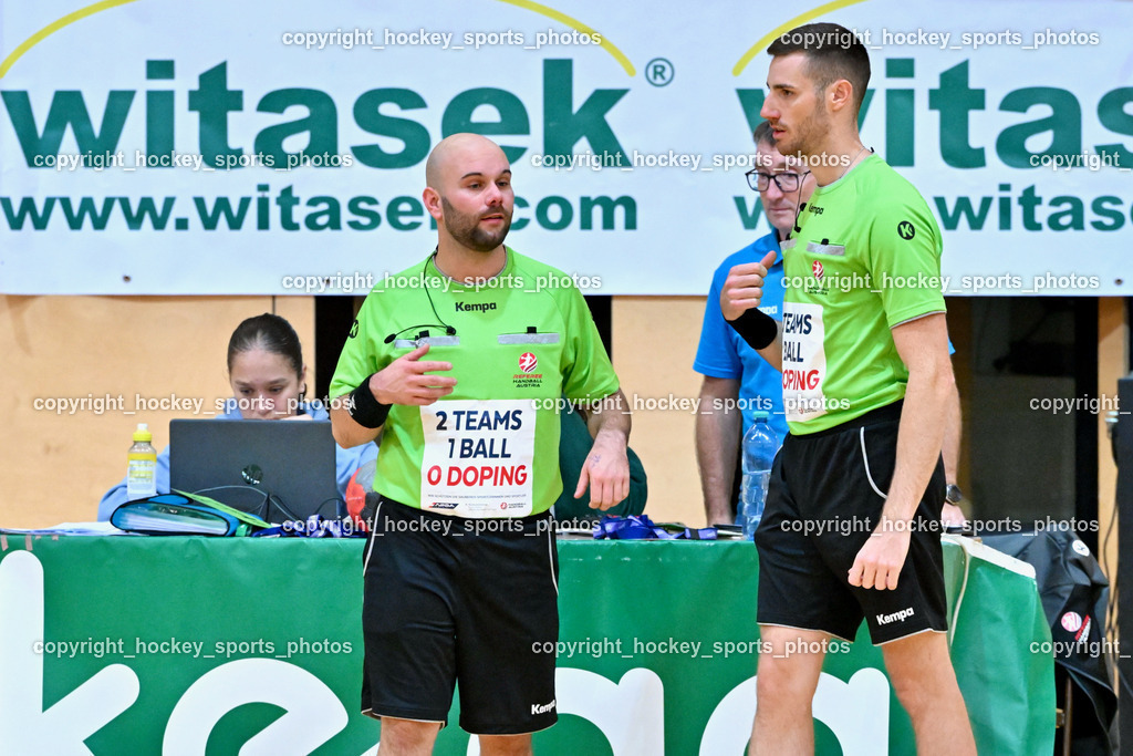 SC Ferlach Damen vs. Hypo Niederösterreich 18.11.2023 | WAGNER Patrick, PILLER David, Referees