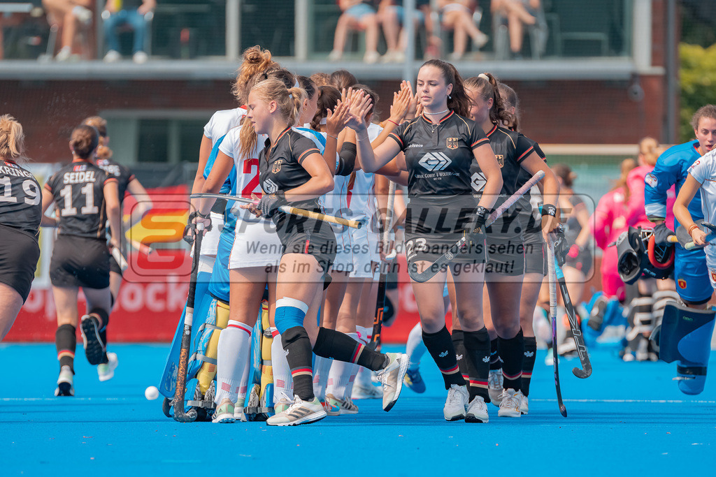 HK_20230715_102656 | Euro Hockey WU18 SF2 Spain vs Germany Championship Girls &amp; Boys am 15.7.2023 CHTC , Krefeld ,