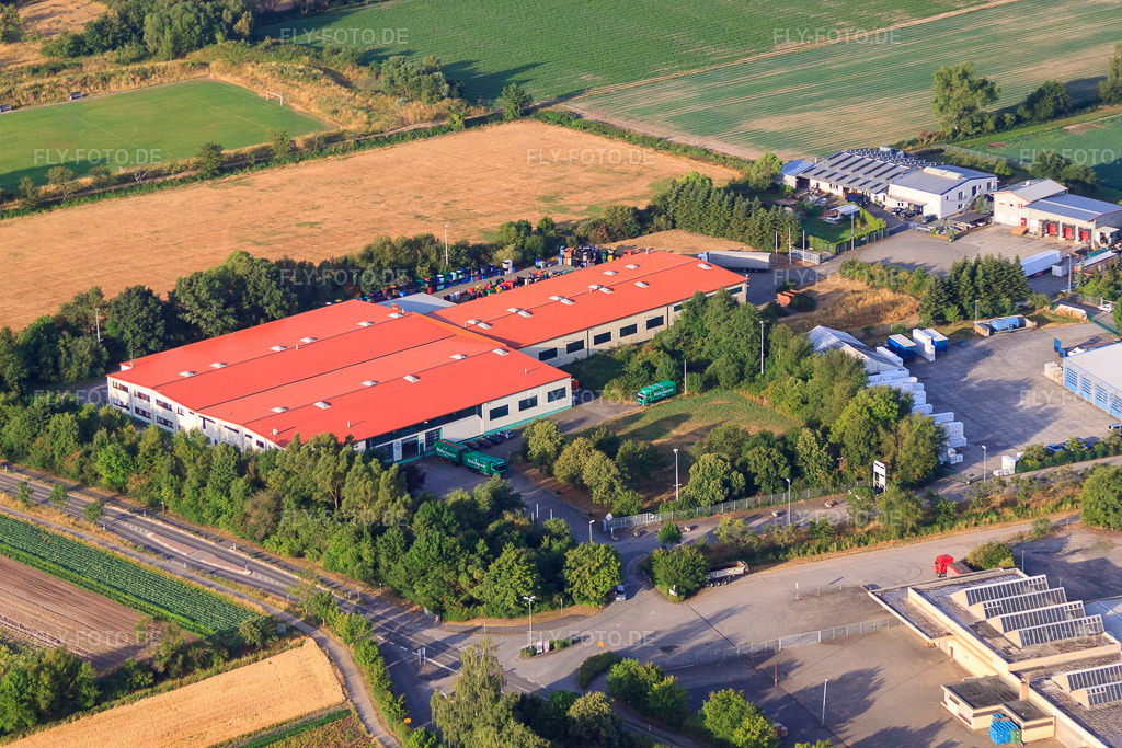 Luftbild: Bührmann Weine GmbH in Zeiskam im Bundesland Rheinland-Pfalz in Deutschland. Foto: IMG_69650.jpg vom 04.07.2014 durch Werner Riehm/FLY-FOTO.de