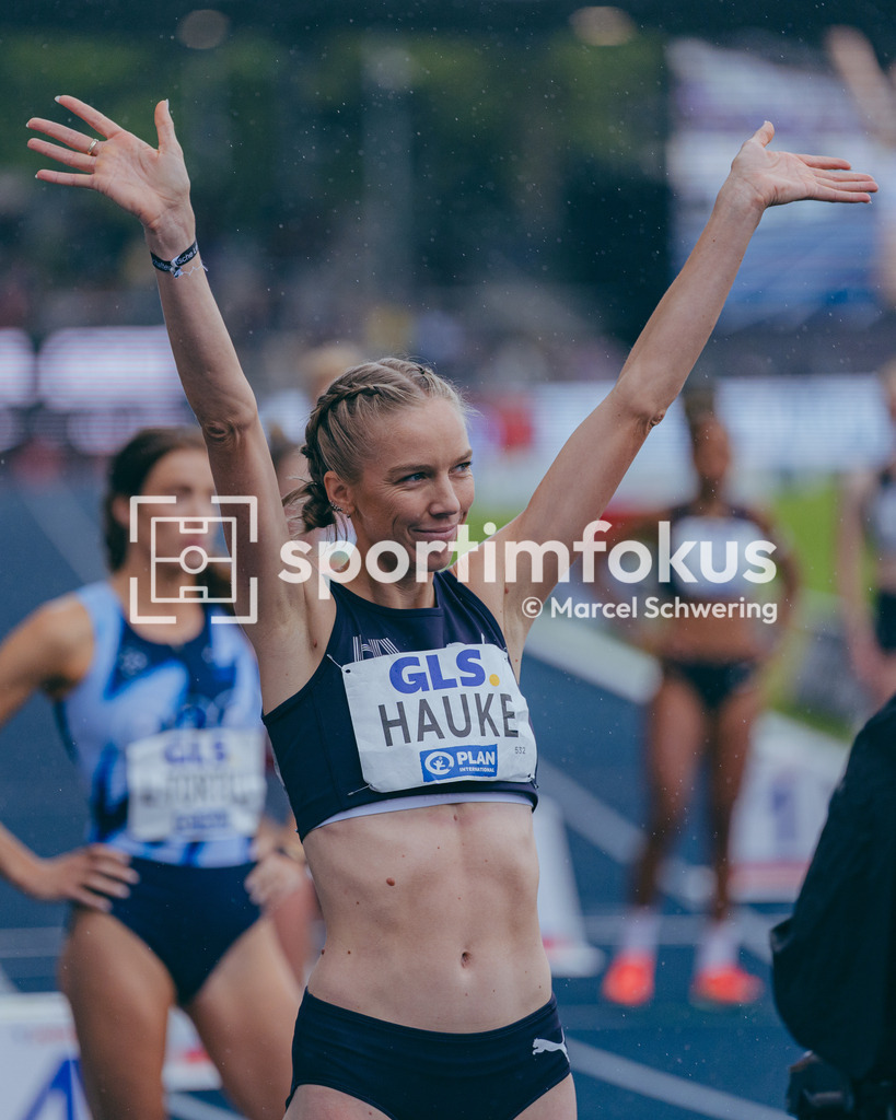 Deutsche Meisterschaften der Frauen und Männer 2026 | Jennifer Hauke, Hamburg Athletics, 800-Meter-Lauf, Finale, Deutsche Meisterschaften der Frauen und Männer 2026, Lohrheidestadion Bochum-Wattenscheid, 26.07.2026. Foto: Marcel Schwering / sportimfokus - Realisiert mit Pictrs.com