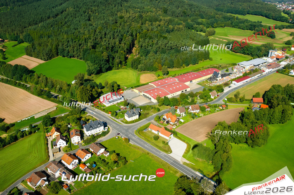 Die Luftaufnahme Steinach - Mitwitz wurde vom UL-Flugzeug (keine Drohne) aus fotografiert.Hohe Druck- Auflösung-die Geschenkidee!