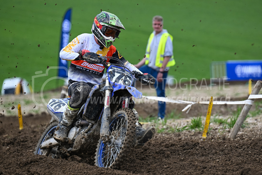 Motocross Schlatt bei Winterthur - 29. April 2023 | #476 Schraner Martin aus Au SG (CH) auf Yamaha in der Kategorie MX2 / TL am Motocross Schlatt bei Winterthur, 29. April 2023.
Instagram: @mx_schlatt | @mc_wila | @sam_schweiz
Bild: Sportfotografie Markus Aeschimann | www.markus-aeschimann.ch - Realized with Pictrs.com