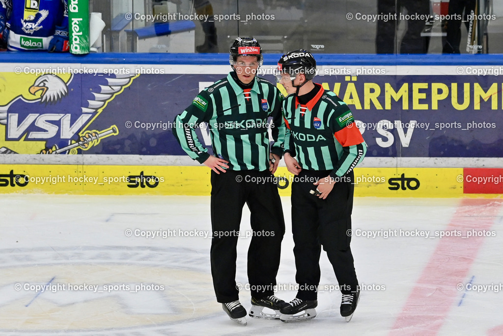 EC IDM WÄRMEPUMPEN VSV vs. MOSER MEDICAL GRAZ99ERS | NOTHEGGER DAVID Referee, HUBER ANDREAS Referee, EC IDM WÄRMEPUMPEN VSV vs. MOSER MEDICAL GRAZ99ERS, EC IDM WÄRMEPUMPEN VSV vs. MOSER MEDICAL GRAZ99ERS am 17.03.2026 in Villach (Stadthalle Villach), Austria, (Photo by Bernd Stefan)