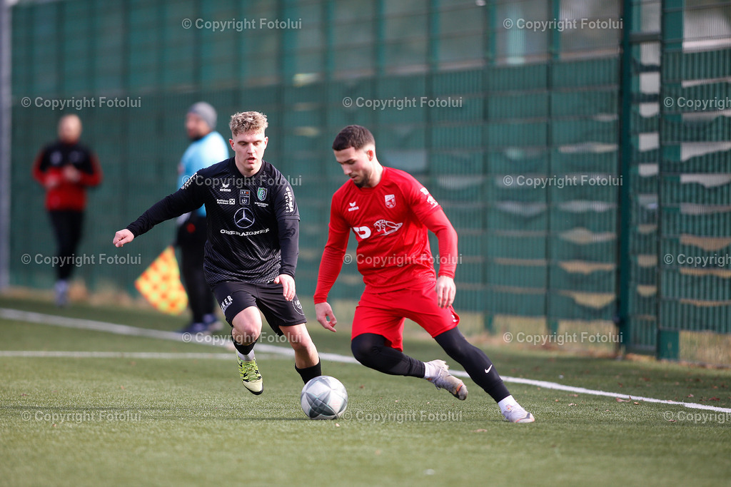 A_LUI_01022025_09 | SPORT FUSSBALL TESTSPIEL ASKOE OEDT 1B-UFC HAMA TRUCKS ROHRBACH-BERG 01.02.2025IM BILD : ALBI MUHAREMI     (OEDT1B) UND (ROHRBACH) FOTO:FOTOLUI