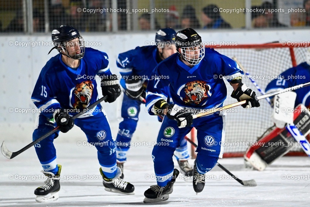EC Ice Tigers Paternion vs. DSG Ledenitzen Faakersee 14.1.2024 | #15 Rauter Johann, #7 Kreuger Matthias