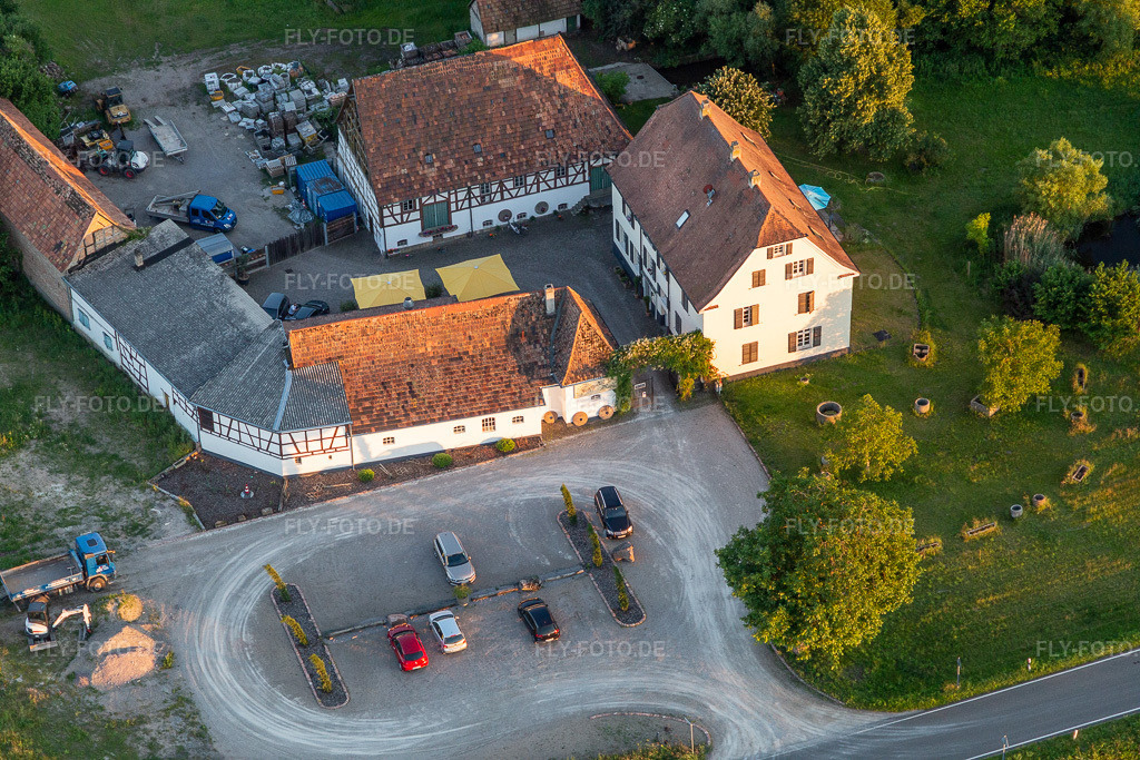 Luftbild: Gehrlein's Alte Mühle in Hatzenbühl im Bundesland Rheinland-Pfalz in Deutschland. Foto: IMG_115359.jpg vom 13.06.2019 durch Werner Riehm/FLY-FOTO.de