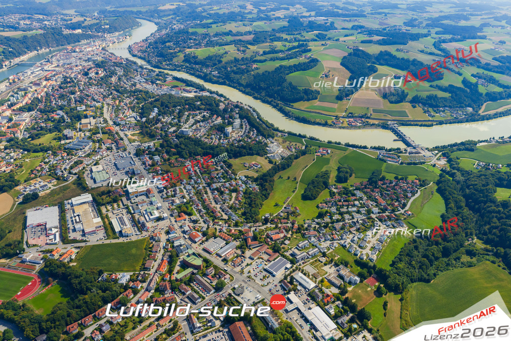 Haidenhof Passau Bild- Das Luftbild wurde 2025 vom UL-Flugzeug heraus erstellt ( keine Drohne ) - Hochauflösende Luftaufnahme -Nicht vergleichbar mit Google Maps oder Satelittenbilder- Die Geschenkidee !Mit Lizenz und Bildrechte bestellbar