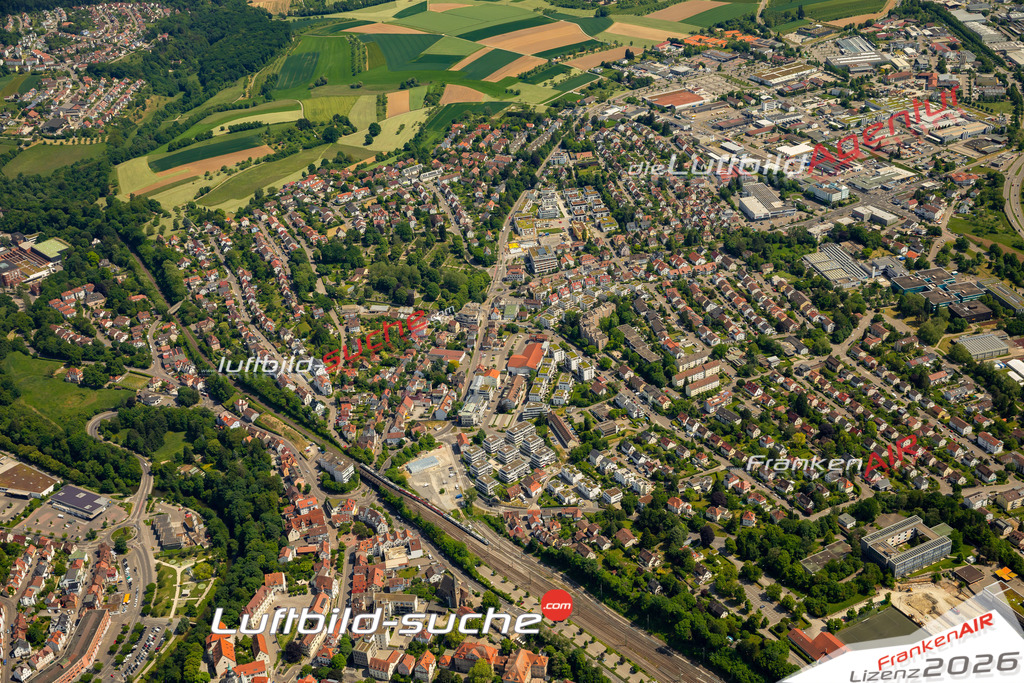 Das Luftbild zeigt  Backnang - Die Luftaufnahme wurde 2023 vom UL-Flugzeug aus erstellt ( keine Drohne ) - Hochauflösende Luftaufnahme - Für grossformatige Ausdrucke geeignet. Die Geschenkidee !Mit Lizenz und Bildrechte bestellbar