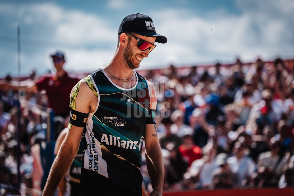 Beachvolleyball | Männer | Allianz German Beach Tour 2025 | Tourstop Düsseldorf | 17.05.2025 | Clemens Wickler freut sich