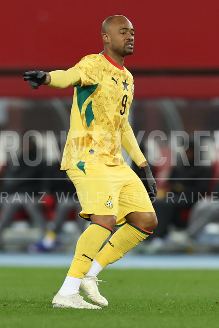 Austria vs Ghana – International Football Match    | VIENNA, AUSTRIA, 27.MAR.26 - SOCCER - OEFB international test match, Austria vs Ghana. The image shows Jordan Ayew (Ghana).