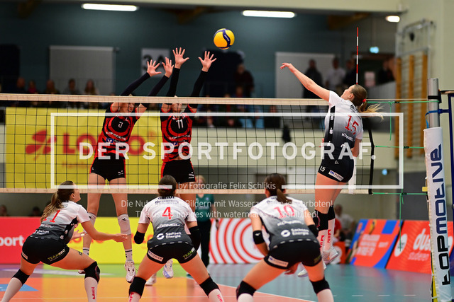 Volleyball I Frauen I Saison 2025-2026 I Bundesliga I 5. Spieltag I ETV Hamburger Volksbank Volleys - Dresdner SC I 07113 | Der Sportfotograf. - Realisiert mit Pictrs.com