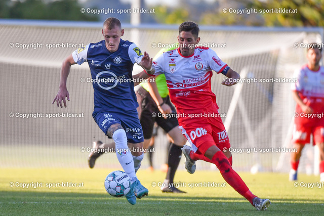 AUT, OEFB Uniqa Cup, Fussball WSC Hertha Wels vs SK Vorwaerts Steyr | 17.07.2022, Mauth Stadion Wels, AUT, OEFB Uniqa Cup, WSC Hertha Wels vs SK Vorwaerts Steyr, im Bild Lukas Ried (WSC Hertha) vs Alberto Prada-Vega (Steyr)


// OEFB Uniqa Cup Match between WSC Hertha Wels vs SK Vorwaerts Steyr in Wels, Austria on 2022/07/17