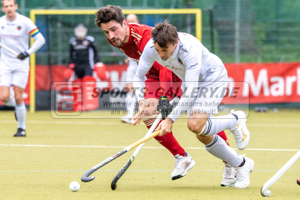 SFE_20230429_0014 | 1. Bundesliga Hockey Herren Rot-Weiss Köln - Crefelder HTC am 29.04.2023 in Köln (KTHC Stadion Rot-Weiss Köln Tennis and Hockey Club), Photo: Stephan Fehrmann 2023 (Sports-Gallery),Moritz Tromperts ( Rot-Weiss Köln #10 )