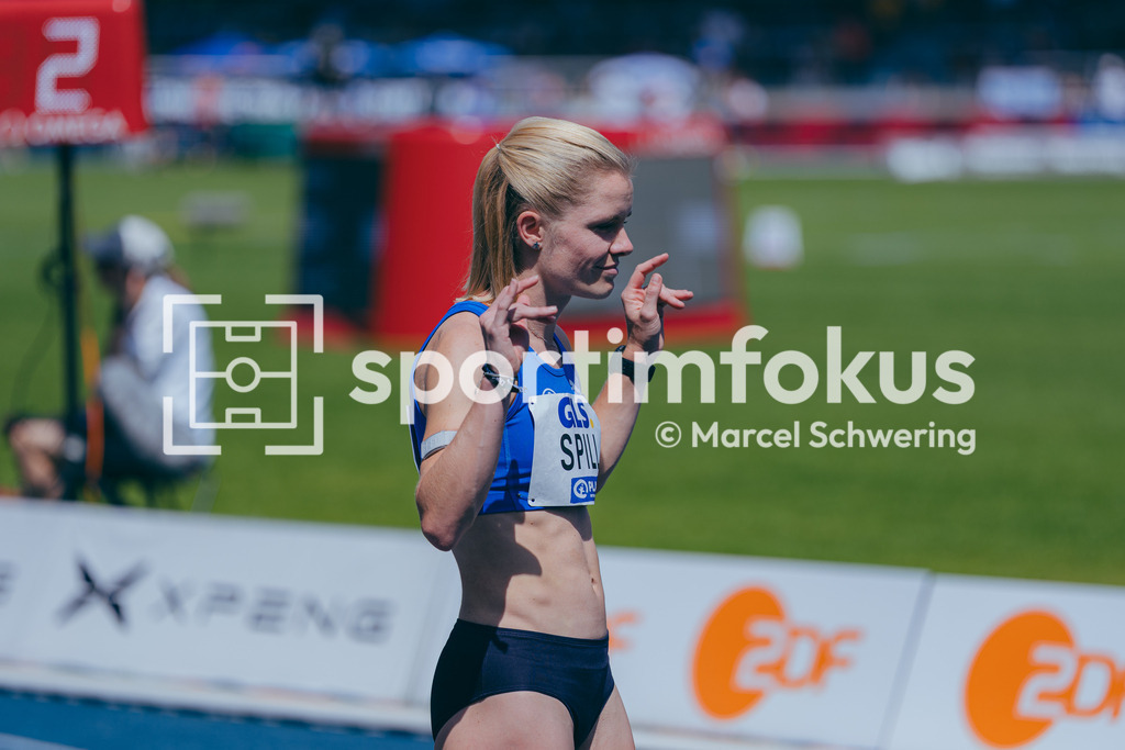 Deutsche Meisterschaften der Frauen und Männer 2026 | Tanja Spill, TSV Bayer Dormagen, 800-Meter-Lauf, Halbfinale, Deutsche Meisterschaften der Frauen und Männer 2026, Lohrheidestadion Bochum-Wattenscheid, 25.07.2026. Foto: Marcel Schwering / sportimfokus - Realisiert mit Pictrs.com