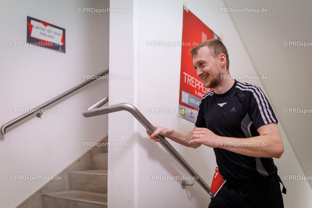 KölnTurm Treppenlauf; Köln, 03.08.2025 | Impressionen vom KölnTurm Treppenlauf am 03.08.2025 in Köln (Nordrhein-Westfalen). 