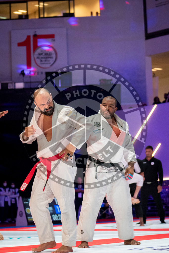 20231107PBB6156 | Fighters compete during the AJP World Master Championship in the Mubadala Arena in Abu Dhabi, Arab United Emirates, on November 7, 2023.