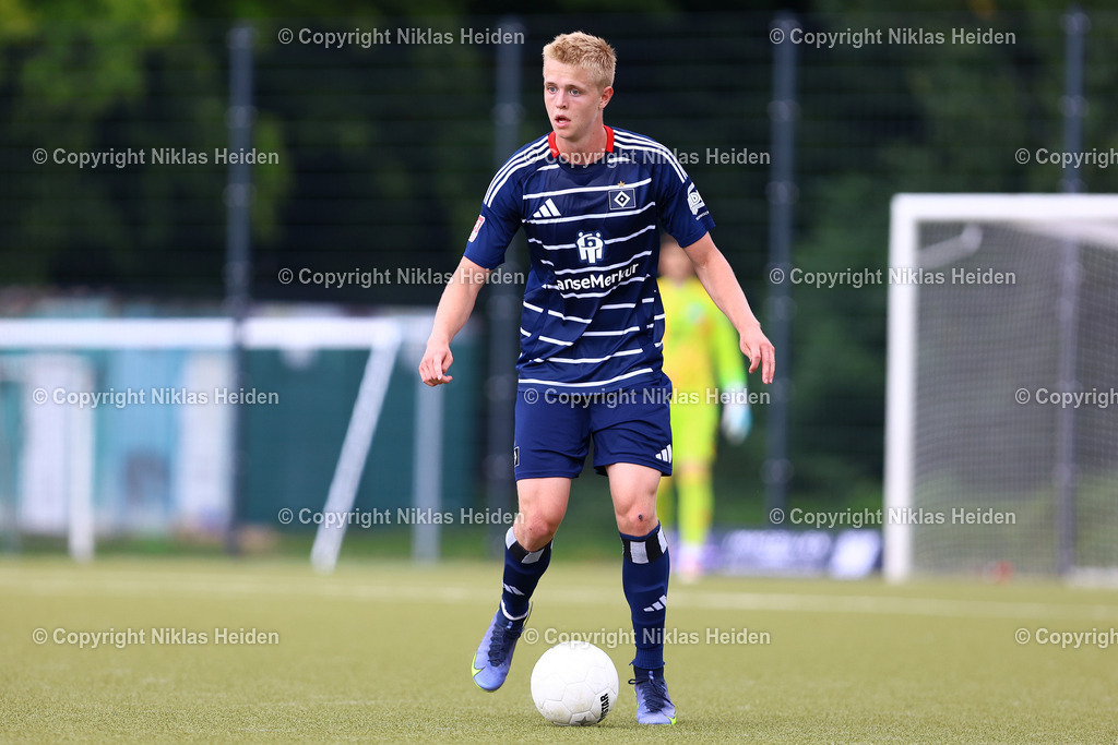 NH_BillstedtCup2025_Turnier_12072025 | Simon Kristiansen (Hamburger SV U21)Fußball I Herren I Billstedt Cup 2025 I Saison 2025-2026  I Halbfinale I Hamburger SV U21 - Eimsbütteler TV I 12.07.2025 I Öjendorfer Weg