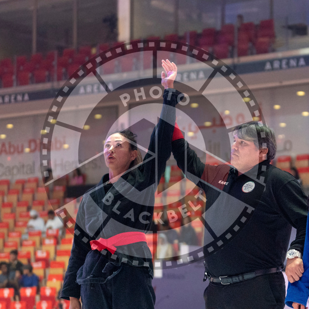 20231106PBB0251 | Fighters compete during the AJP World Master Championship in the Mubadala Arena in Abu Dhabi, Arab United Emirates, on November 6, 2023.