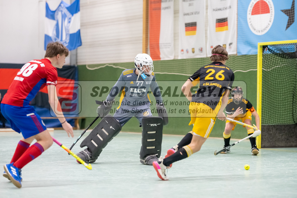 SFE_20230305_0045 | Deutsche Meisterschaft Männliche U16 Halle 2023 am 05.03.2023 in Köln (KTHC Stadion Rot-Weiss Köln Tennis and Hockey Club), Photo: Stephan Fehrmann 2022 (Sports-Gallery)