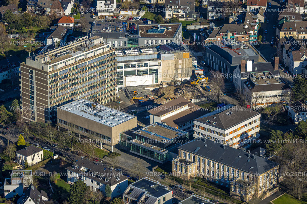 Muelheim230201537 | Luftbild, Max-Planck-Institute mit Baustelle, Holthausen - West, Mülheim an der Ruhr, Ruhrgebiet, Nordrhein-Westfalen, Deutschland