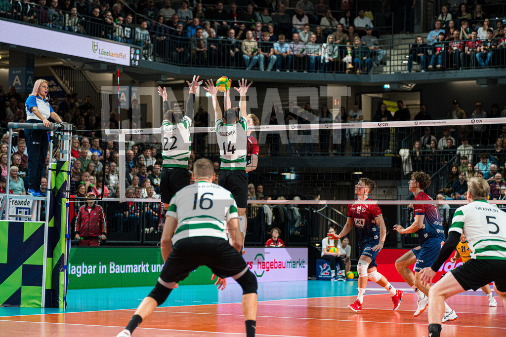 Volleyball I Herren I Saison 2025/2026 I CEV Champions League I CLVM69 I SVG Lüneburg - Sporting CP Lisboa | CONTRAST ZERØ MEDIA - Realisiert mit Pictrs.com