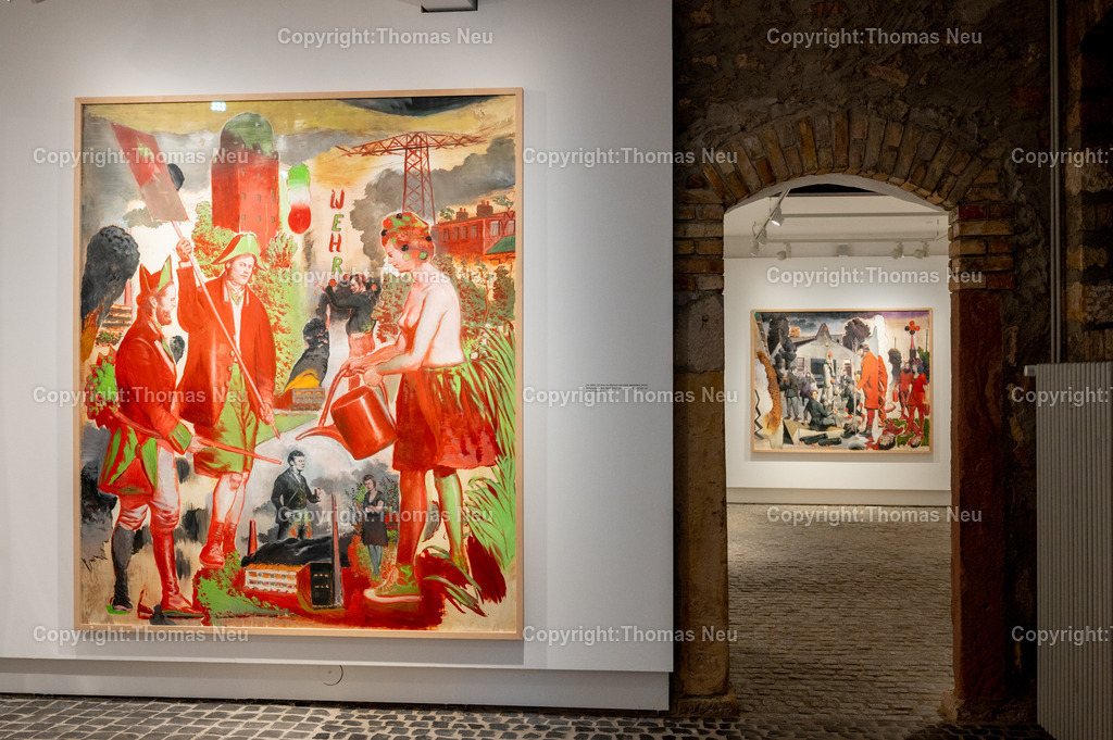 31_Neo_Rauch_Museum_Bensheim | 6.7.2024, bbe, Museum Bensheim, Ausstellung Neo Rauch "im Papiergrund", ,, Bild: Thomas Neu